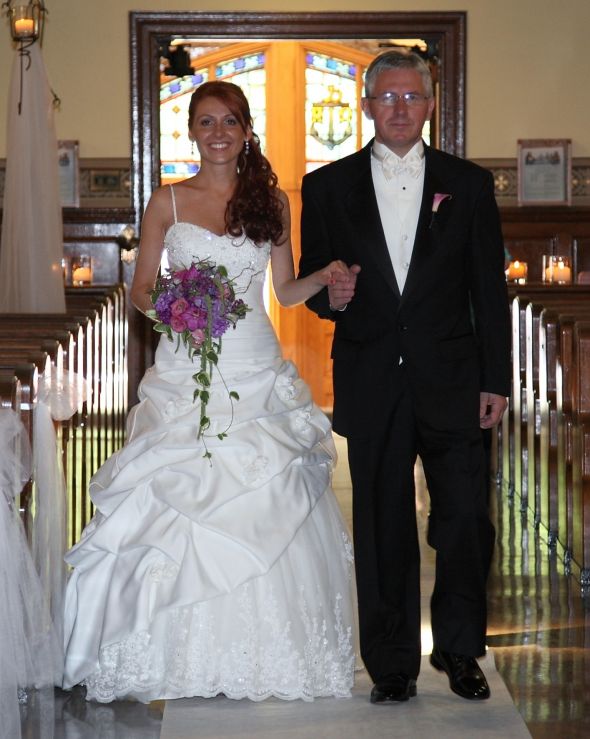 Short/petite brides: Post your dresses! :  wedding short petite vertically challenged wedding dress DPP 131cropped