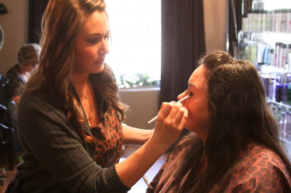 Salon (hair and makeup) -Day Of: My October 15th, 2011 Wedding Pro Pics :  wedding salon day of wedding hairstyle makeup Julie And Brad Oct 15 2011 13