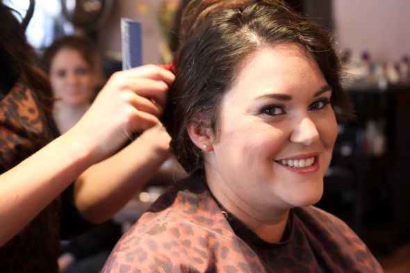 Salon (hair and makeup) -Day Of: My October 15th, 2011 Wedding Pro Pics : wedding salon day of wedding hairstyle makeup Julie And Brad Oct 15 2011 22