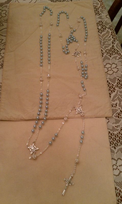 rosary made by hand by my moh's mom