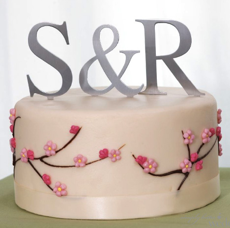Please show me your cake topper wedding Monogram Wedding Cake Toppers