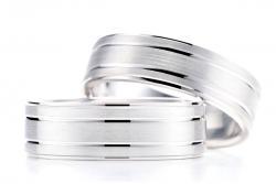 Post your man's wedding band :  wedding mens wedding band wedding band band white gold platinum tungsten carbide yellow gold 1 Satin Classic With Two Lines HisHers Wedding Bands HH 6159 W