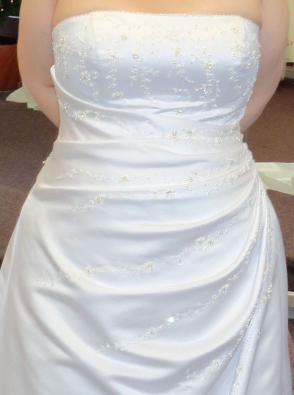Plus size? Show us your dress! :  wedding plus size 1 dress fashion real brides curves UpCloseBeading