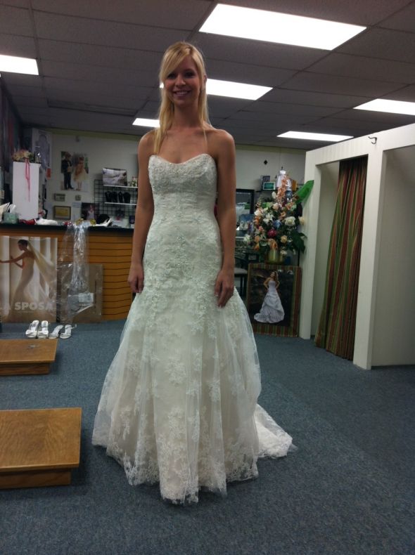 My Champagne Casablanca 1827 Has Finally Arrived!!! :  wedding casablanca 1827 1 dress champagne lace Casablanca2