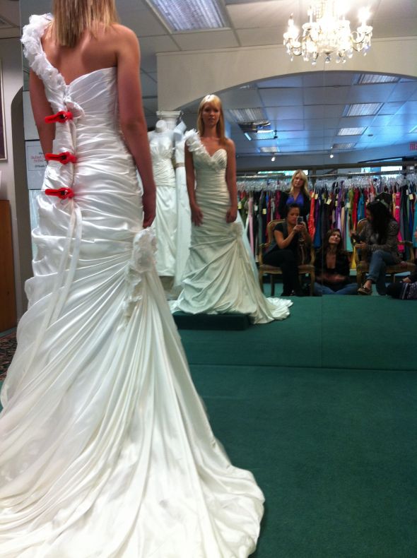 Dress Shopping Journey Complete With Casablanca 1827. Anyone Else? :  wedding dress shopping casablanca 1827 champagne ivory Jhos 005