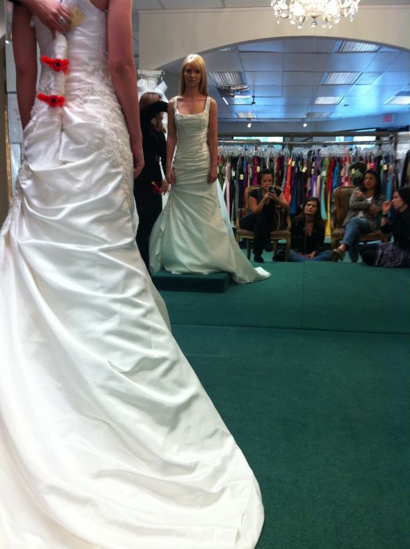 Dress Shopping Journey Complete With Casablanca 1827. Anyone Else? :  wedding dress shopping casablanca 1827 champagne ivory Jhos 006