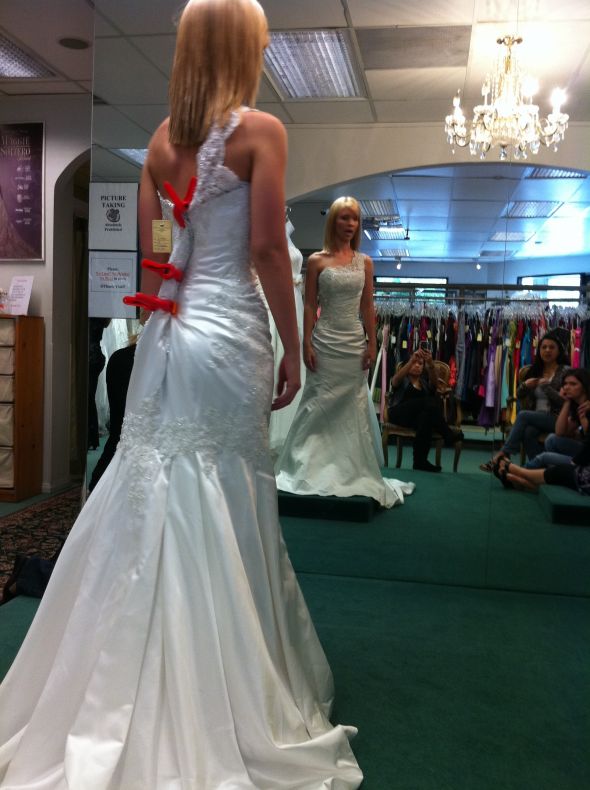 Dress Shopping Journey Complete With Casablanca 1827. Anyone Else? :  wedding dress shopping casablanca 1827 champagne ivory Jhos 009