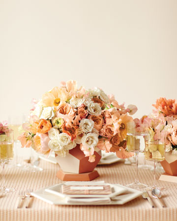 Peach soft pink and ivory SHARE YOUR WEDDING COLOR SCHEME