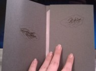 Save-the-Dates/Invites :  wedding Half Open StD