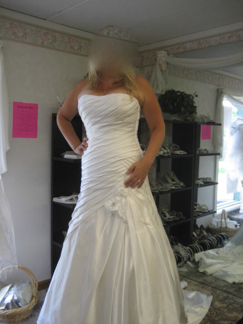 Size 12/14 (street size) brides: Post your dress pics! :  wedding wedding dress size 12 size 14 hourglass petite photos pictures pics ball gown 1 a line 1 IMG 5475
