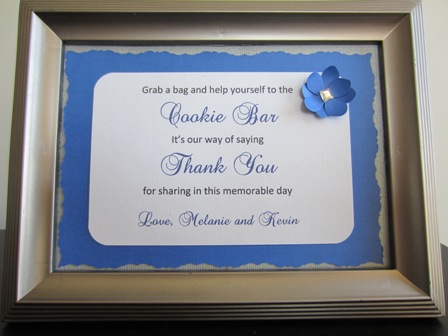 Cookie Bar SignPhoto updated wedding cookie bar sign reception IMG