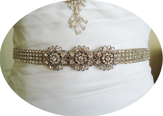 Please help to decide on the best sash for my gown :  wedding monique lhuillier Belt3