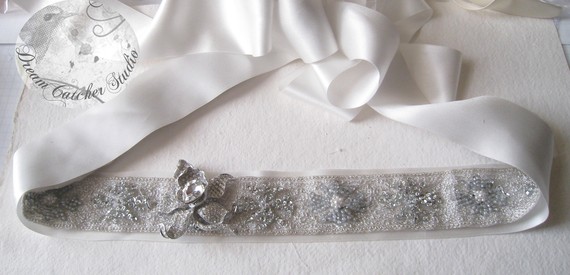 Please help to decide on the best sash for my gown :  wedding monique lhuillier Belt4