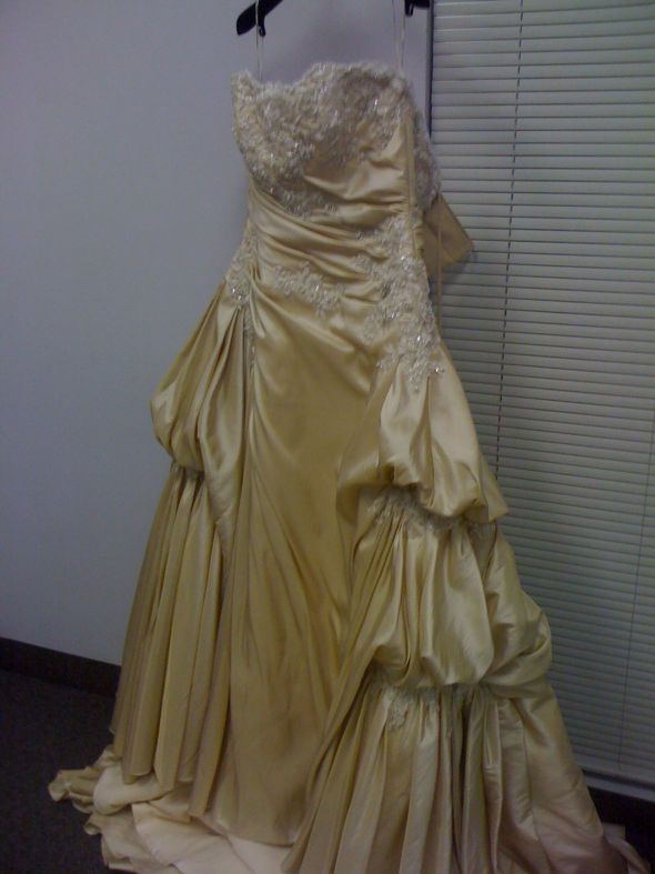 HELP! Having a Shoe Situation... :  wedding shoes wedding situation dress colour gold My Dress