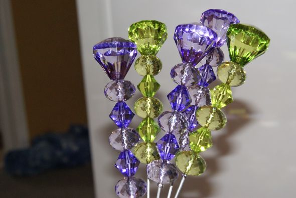  10 plus shipping Candy scoops tiara hair piece pet bow wedding green 