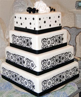 Post a pic of your Wedding Grooms Cakes wedding Black And White Wedding 