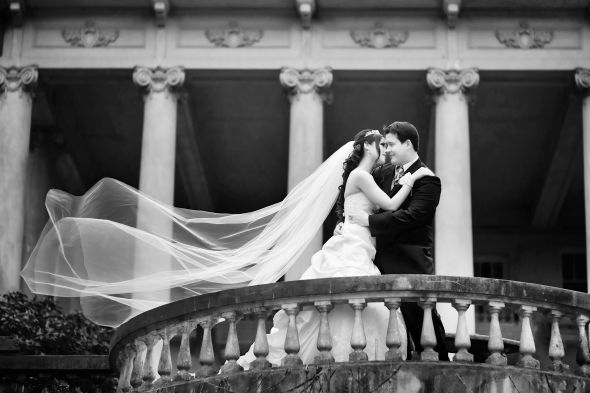 Please show me your VEILS or other HAIR ACCESSORIES! :  wedding veil headband comb pins hair accessories My Cathedral Veil