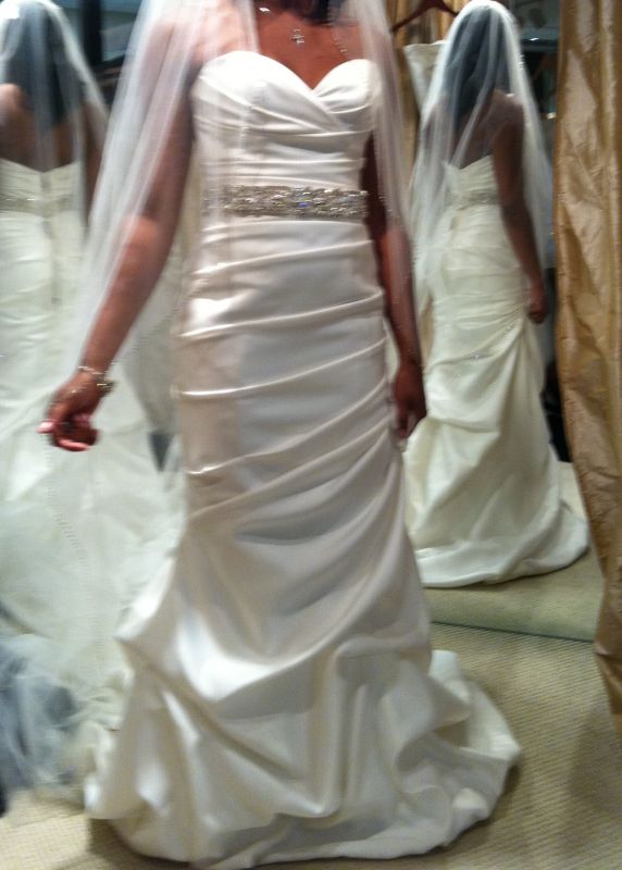 Help please! Which Dress Looks Best? :  wedding dress choose poll sparkle mikaella allure mermaid Dress 1