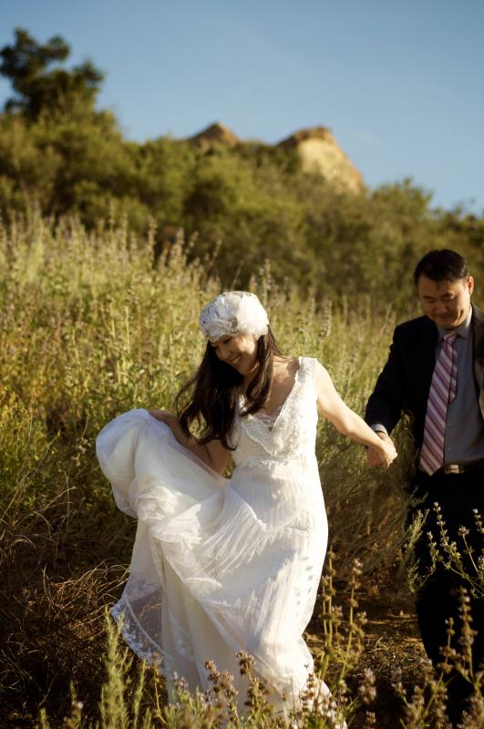 Vintage Lace Cap :  wedding vintage lace cap engagement photo shoot diy gold white ivory engagement Jhovany Photography 2