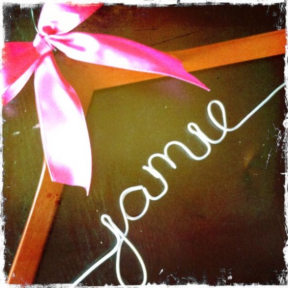 Personalized hangers--special pricing for Bees! :  wedding personalized hangers bridal hanger bridesmaids flower girl dress My HipstaPrint 10