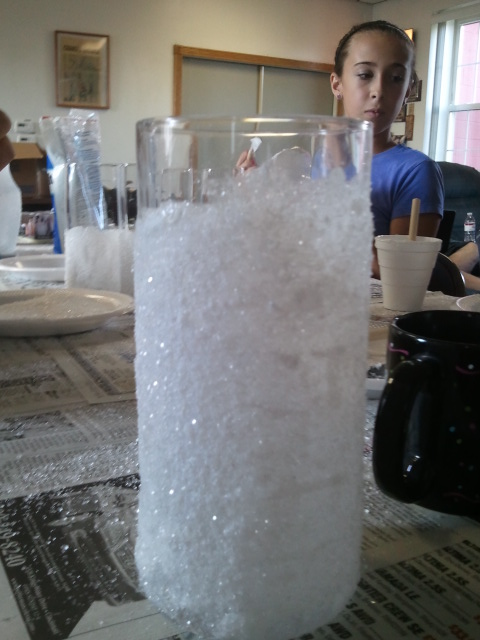 DIY Friday : wedding diy features Vase Snow Drift Candle Holders : wedding white silver reception Vase