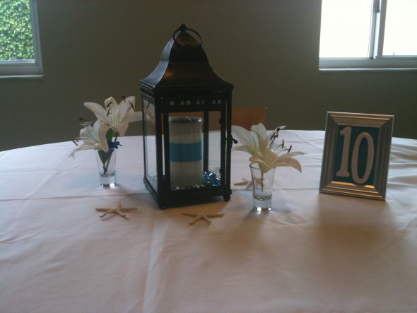 DIY Centerpieces - Feedback requested! :  wedding lanterns diy centerpieces starfish blue feedback IMG 0343