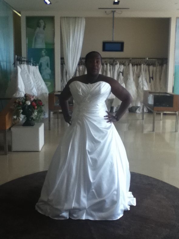 Here's my journey of dresses! Share yours! (Pic heavy) :  wedding dress journey pic pics heavy plus size 1 weight loss curvy full figured 1 Dress4
