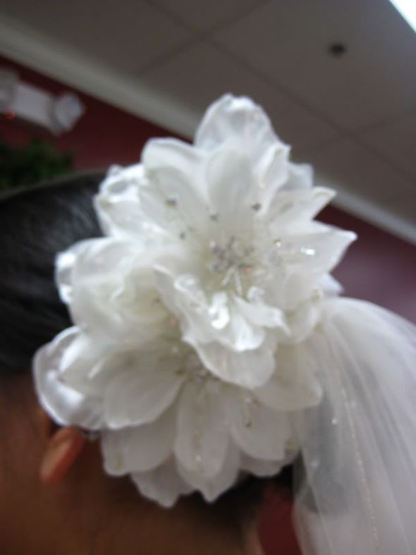 Please show me your VEILS or other HAIR ACCESSORIES! :  wedding veil headband comb pins hair accessories IMG 6906