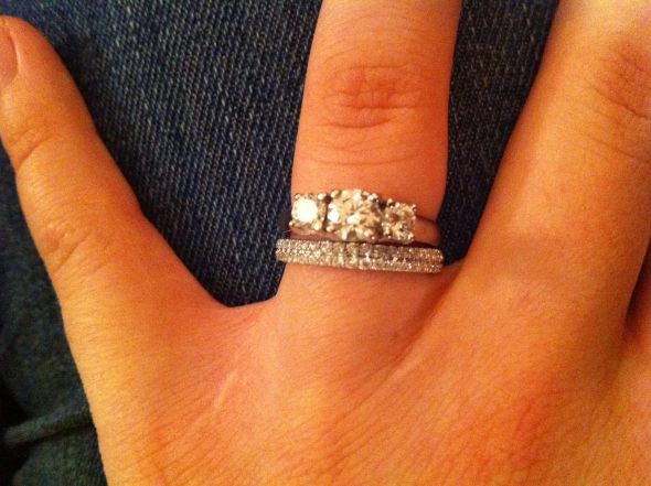 Help me pick a wedding band (real life pics included) :  wedding Photo10
