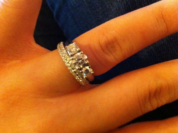 Help me pick a wedding band (real life pics included) :  wedding Photo11