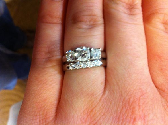 Help me pick a wedding band (real life pics included) :  wedding Photo5