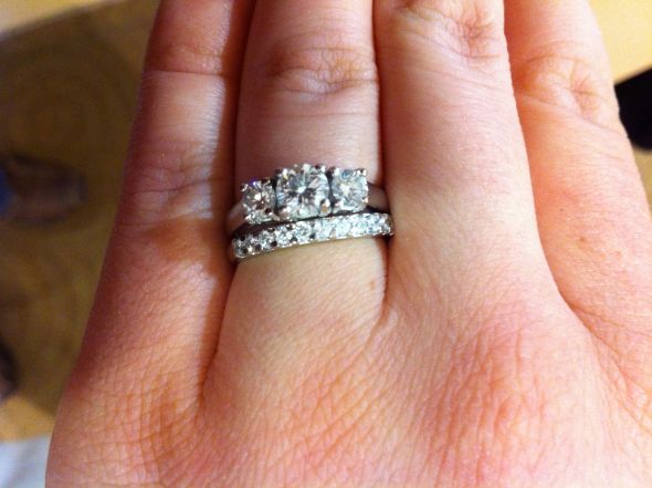 Help me pick a wedding band (real life pics included) :  wedding Photo8