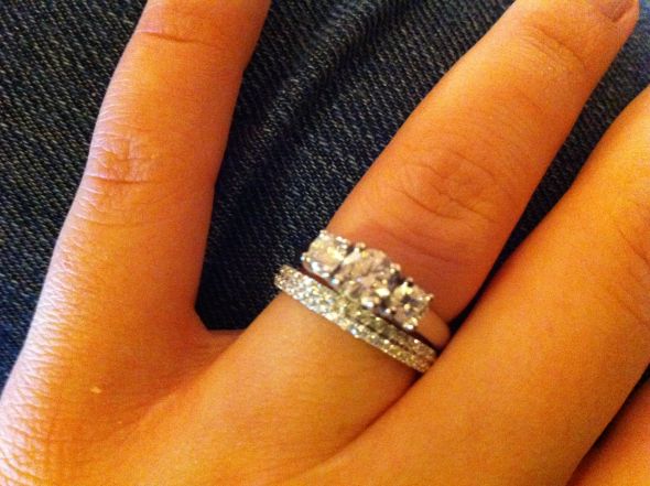 Help me pick a wedding band (real life pics included) :  wedding Photo 4