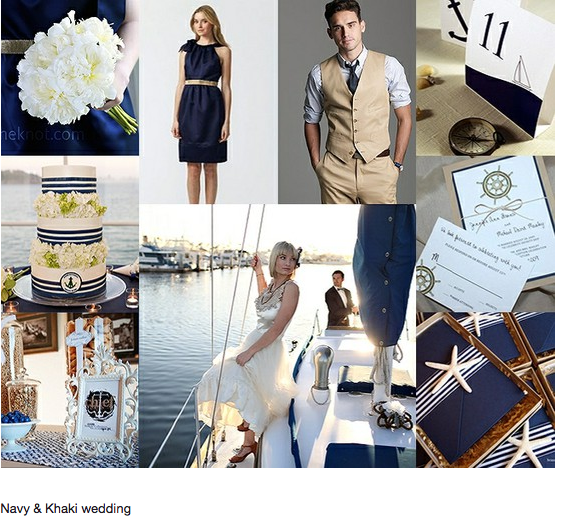 I really love this inspiration board for our wedding of Navy 