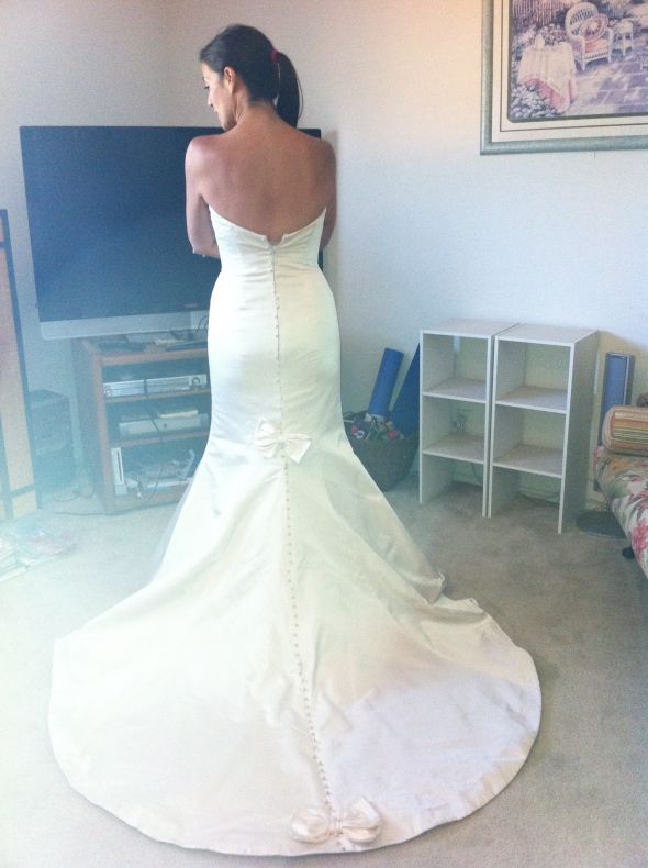 HELP! Mermaid Dress Dilemma! SUPER PIC HEAVY! Mikaella 1406 or PoB PL 396 :  wedding priscilla of boston pl 396 mikaella 1406 1 sash bolero mermaid belt bling accessories help PL396Back