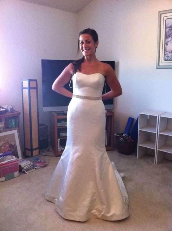 HELP! Mermaid Dress Dilemma! SUPER PIC HEAVY! Mikaella 1406 or PoB PL 396 :  wedding priscilla of boston pl 396 mikaella 1406 1 sash bolero mermaid belt bling accessories help PL396FrontBelt1