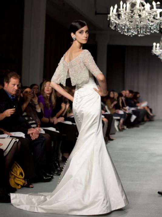Accessorize Priscilla of Boston Platinum PL396 Gown or go back to Mikaella 1406? :  wedding priscilla of boston pl 396 mikaella 1406 1 sash bolero mermaid belt bling accessories help POB Platinum PL396 Back