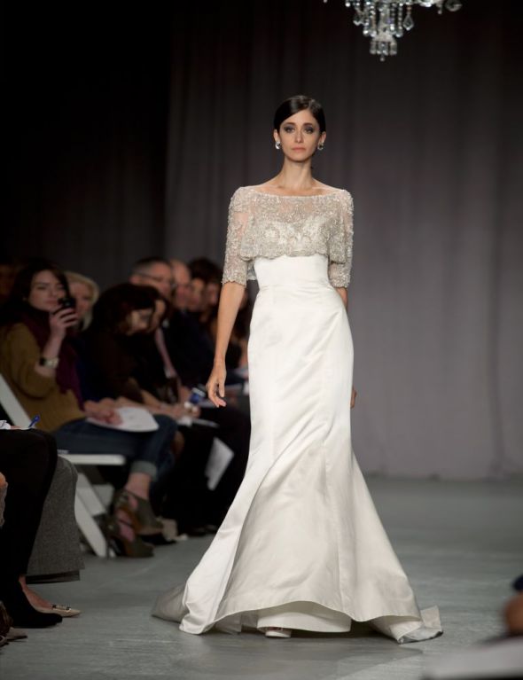 Accessorize Priscilla of Boston Platinum PL396 Gown or go back to Mikaella 1406? :  wedding priscilla of boston pl 396 mikaella 1406 1 sash bolero mermaid belt bling accessories help PoB PL396 Front