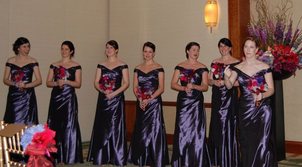 Photos from our ceremony! :  wedding ceremony photos bridesmaid dresses aisle Beautifulbmaids