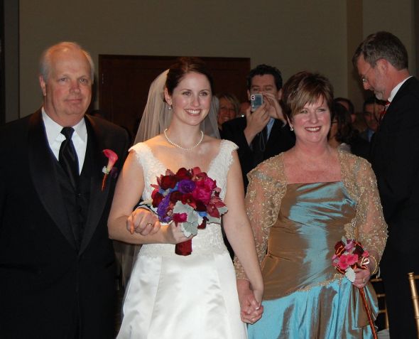 Photos from our ceremony! :  wedding ceremony photos bridesmaid dresses aisle Withparents