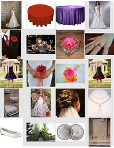 Purple and Red wedding inspiration board red and purple purple red 