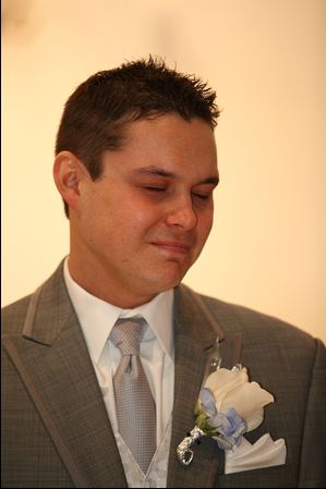 Crying Groom.  Will he or won't he?  Will you? :  wedding crying groom Dh