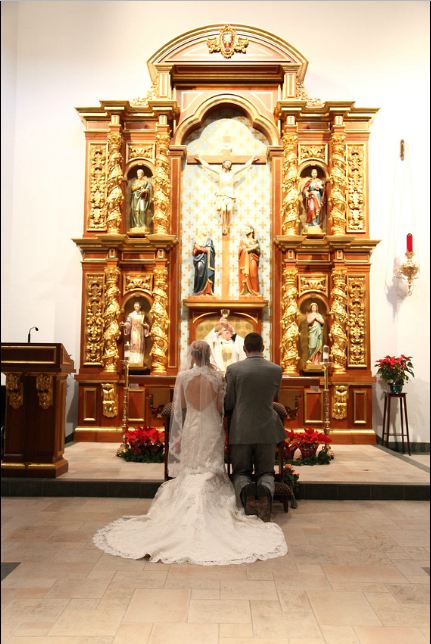 We got married in a Catholic Church with the full Mass Catholic Brides