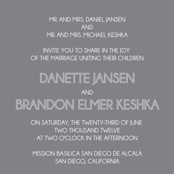 San Diego Skyline Modern Invitations :  wedding diy invitations modern skyline teal white JansenKeshka Invite Sent To Print 2