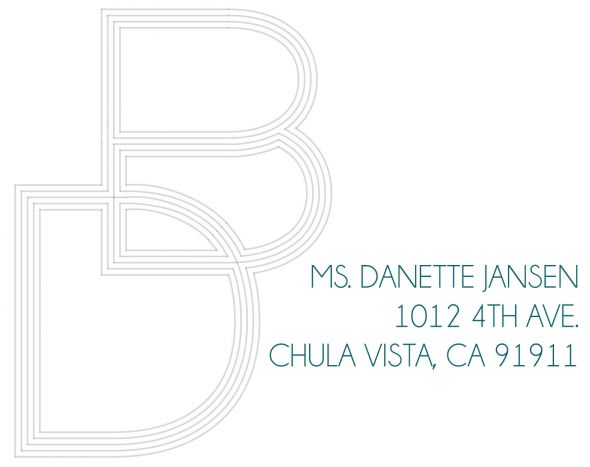 San Diego Skyline Modern Invitations :  wedding diy invitations modern skyline teal white JansenKeshka Invite Sent To Print 8