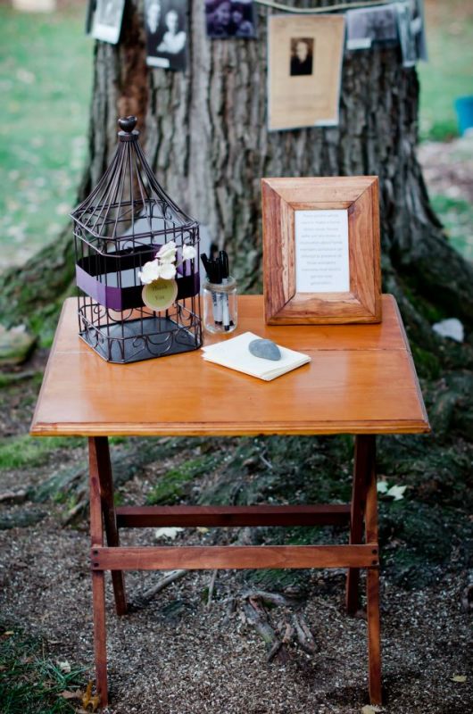 Brown Card Cage Rustic Outdoor wedding 2 options wedding rustic natural