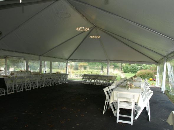 Tulle for draping inside Tent plus Tent lighting wedding tulle decor 