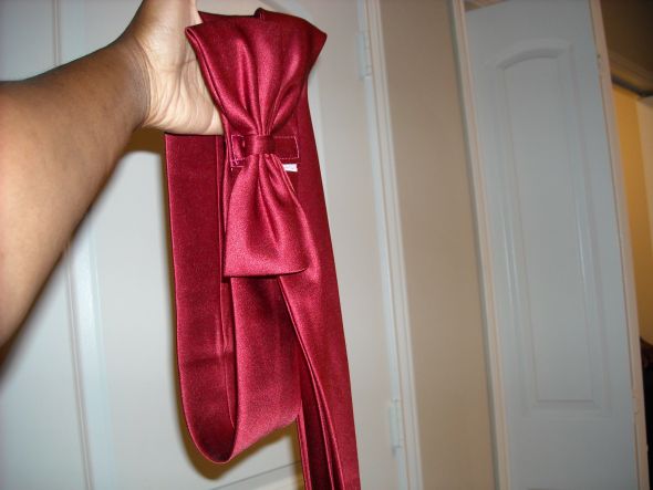1 CLARET RED SASH FOR WEDDING DRESS 15