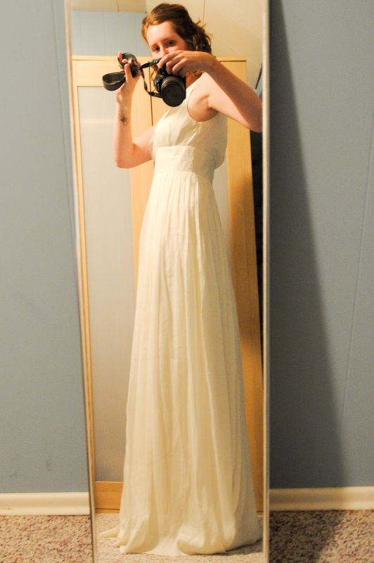My dress! J. Crew Sophia in Silk Chiffon :  wedding j crew dress sophia silk chiffon Wedding Dress 7