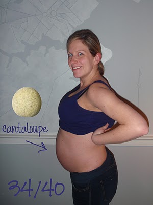 Let's see your baby bumps!! :  wedding Week34